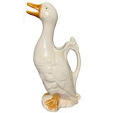 Saint Clément, duck pitcher in slip, early 20th century