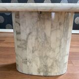 Oval marble table
