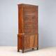 Empire display cabinet in walnut and bronze, Italy, 19th century