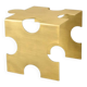 Table basse puzzle en laiton brossé – création sculpturale artisanale de Veliento