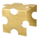 Table basse puzzle en laiton brossé – création sculpturale artisanale de Veliento