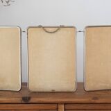 Vintage triptych barber mirror