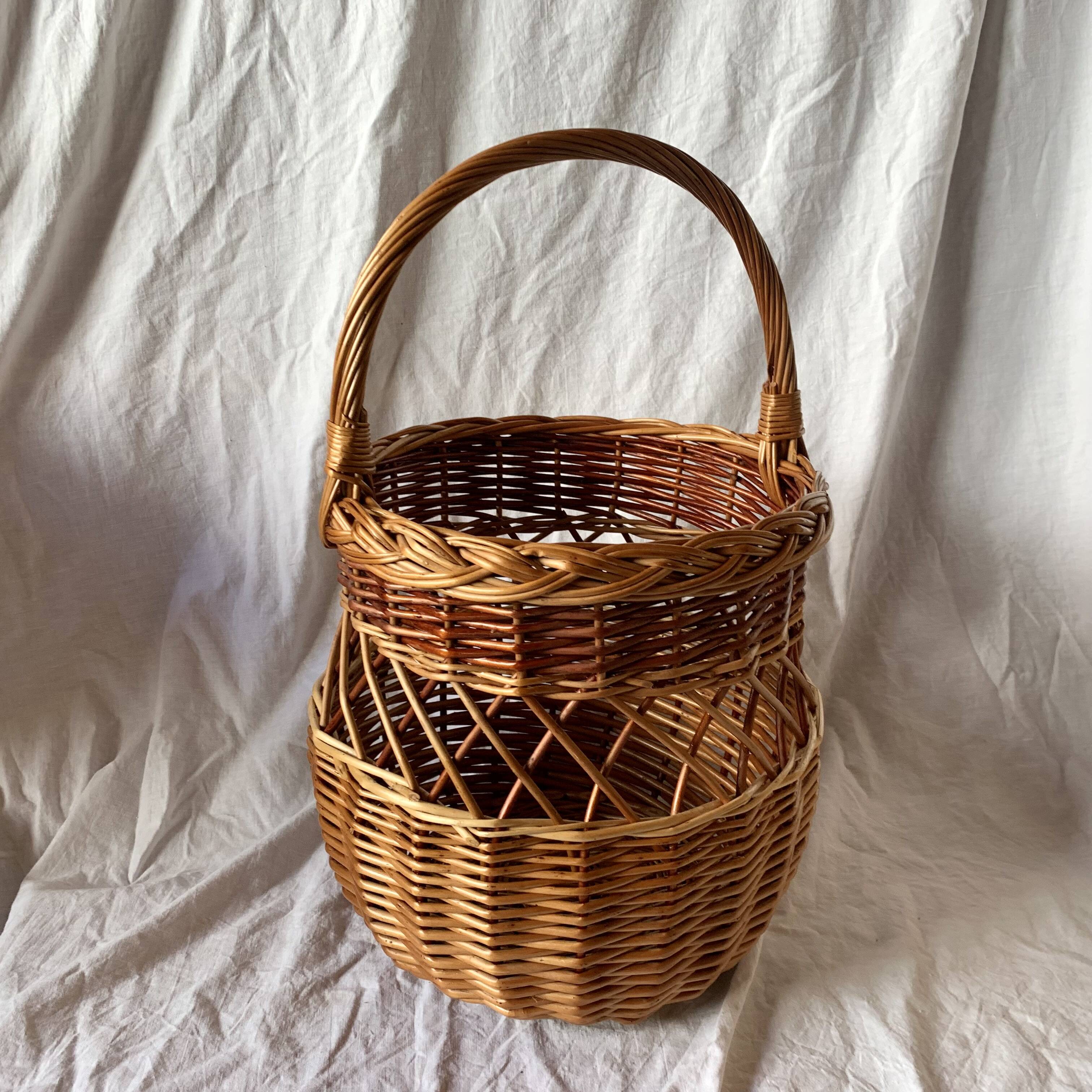 Vintage wicker basket