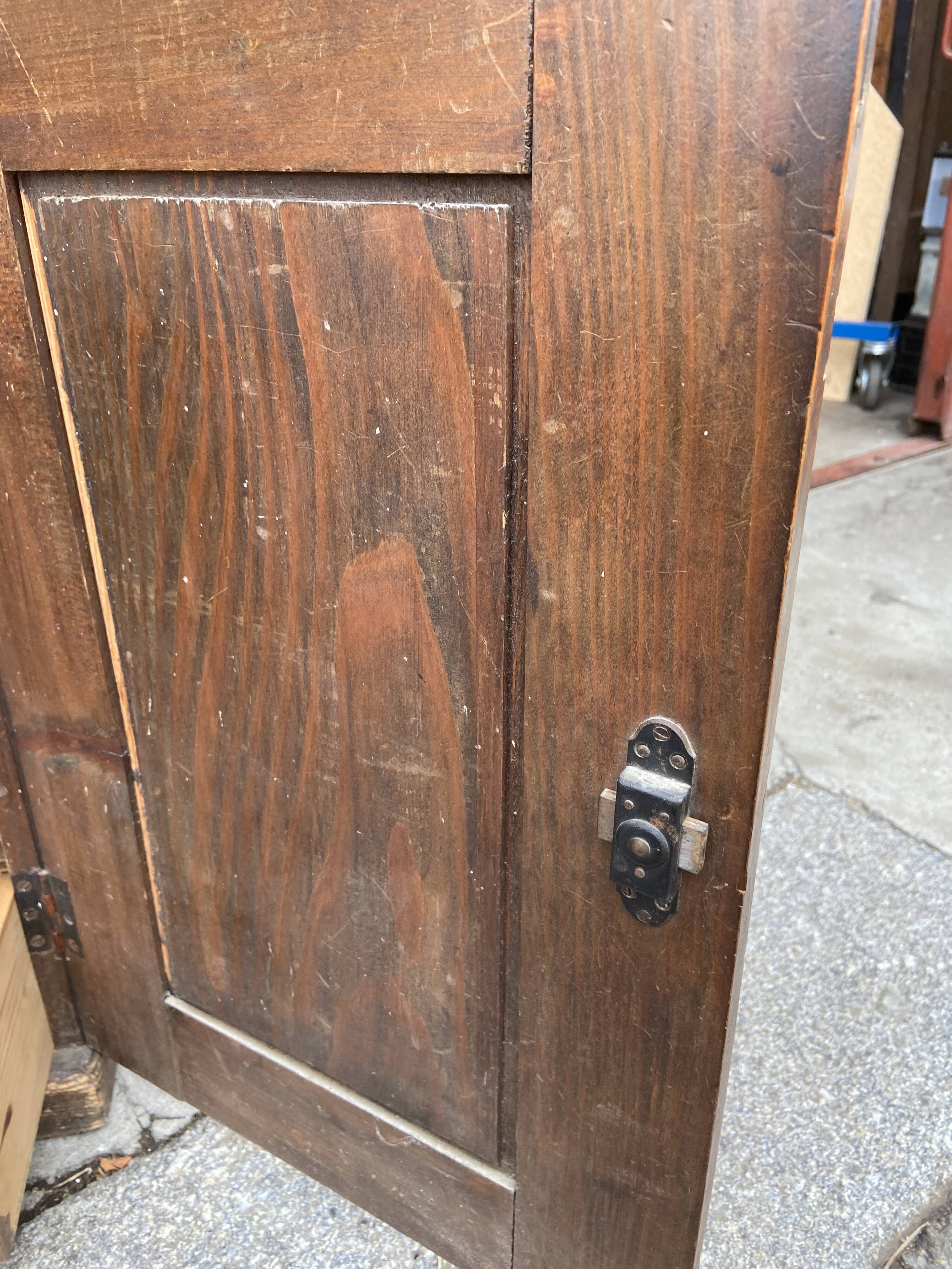 Vintage watchmaker's workshop cabinet