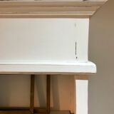 Bookcase, shelf, storage cabinet in solid wood white