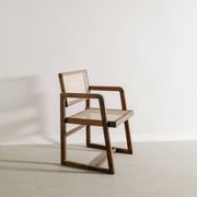French Mid Century Wooden Box Dining Office Chair Pierre Jeanneret, 1950s
