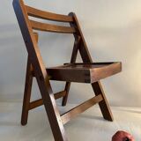 Wooden folding chair for children