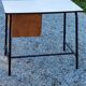 Office of 50/60s in formica base tubes black metal 3 drawers