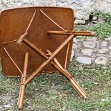 Square rattan coffee table