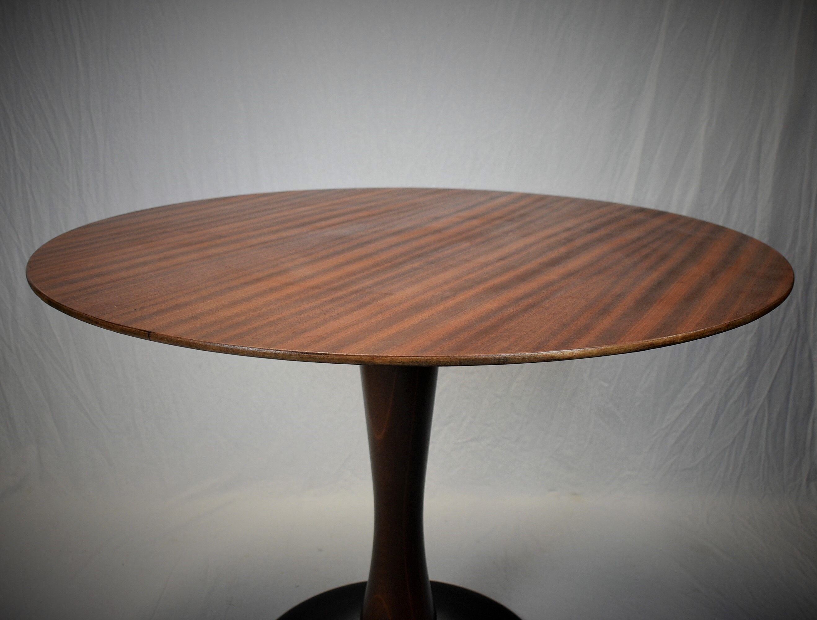 Designed Mahogany Round Dining Table, 1969