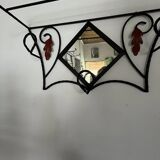 Wrought iron coat rack