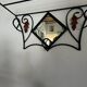 Wrought iron coat rack