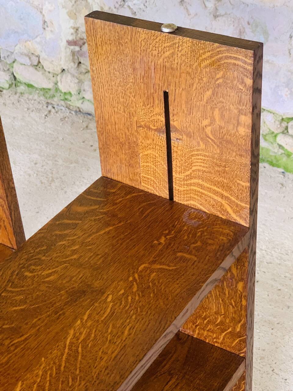 Set of 3 Vintage Modular Oak Bookcases