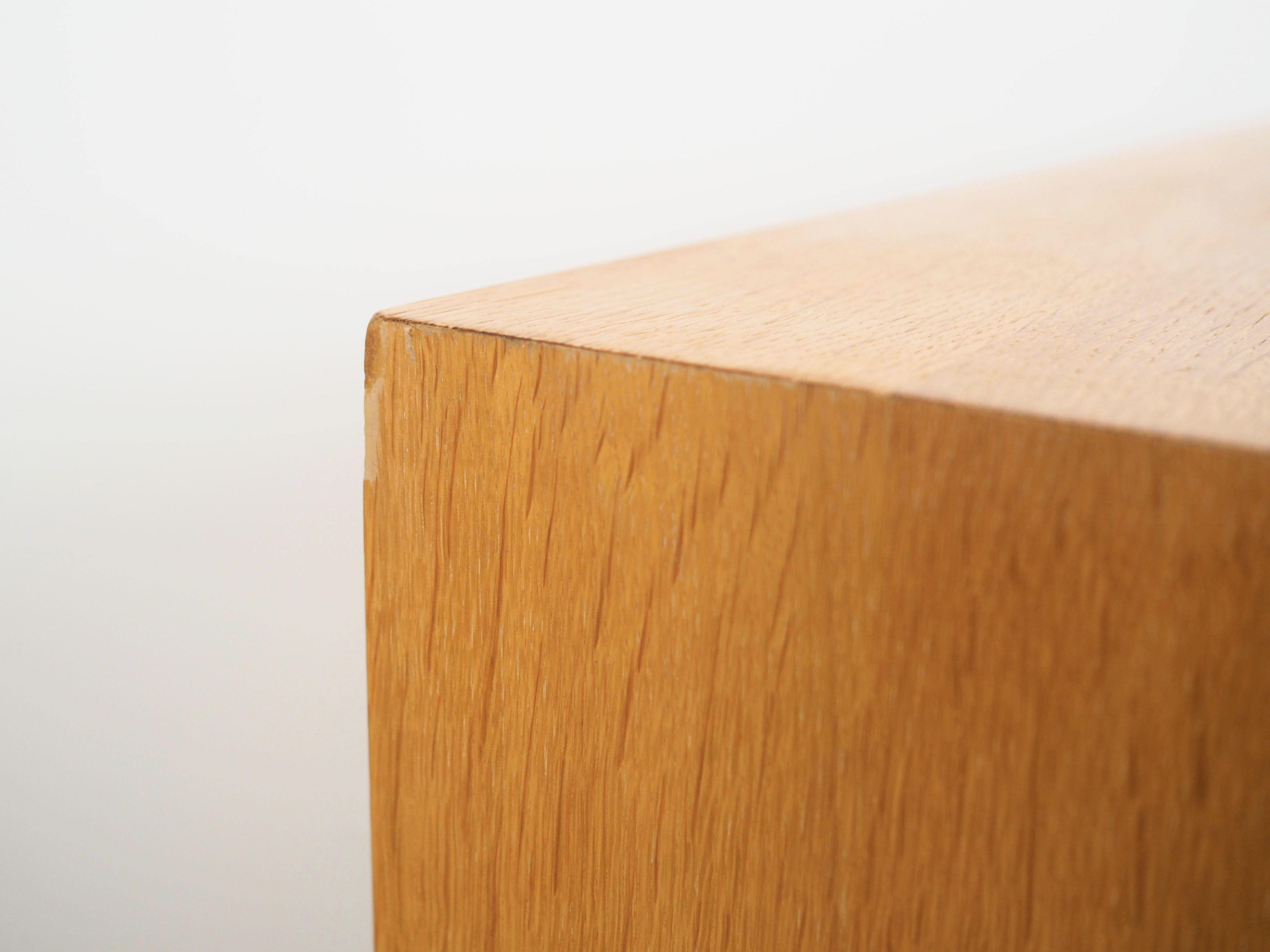 Ash bookcase, Danish design, 1960s, manufactured by SKM