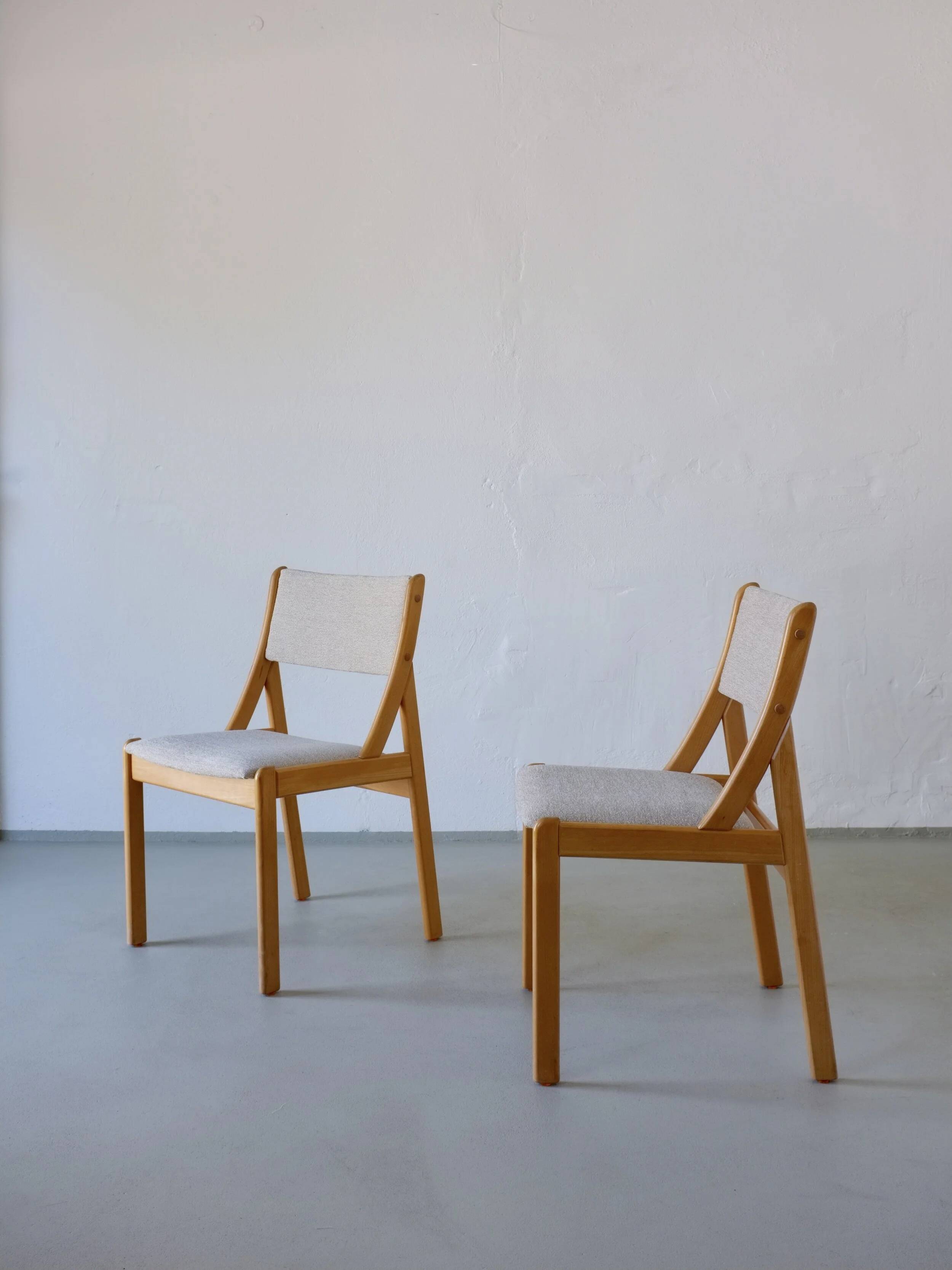 6 beechwood chairs | Thorsø Møbelfabrik | Denmark | 1980s