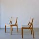 6 beechwood chairs | Thorsø Møbelfabrik | Denmark | 1980s