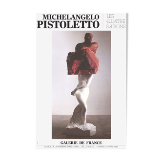 Affiche Pistoletto 1985