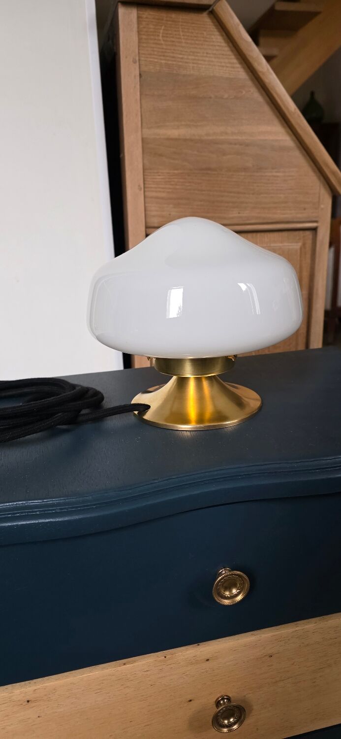 Vintage opaline lamp
