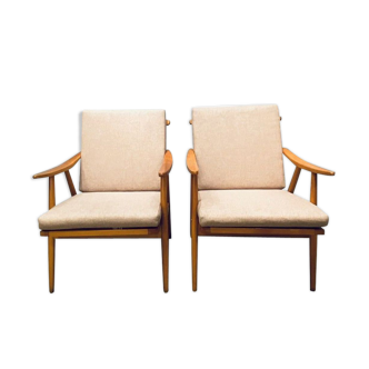 Pair of vintage Thonet armchairs, 1960