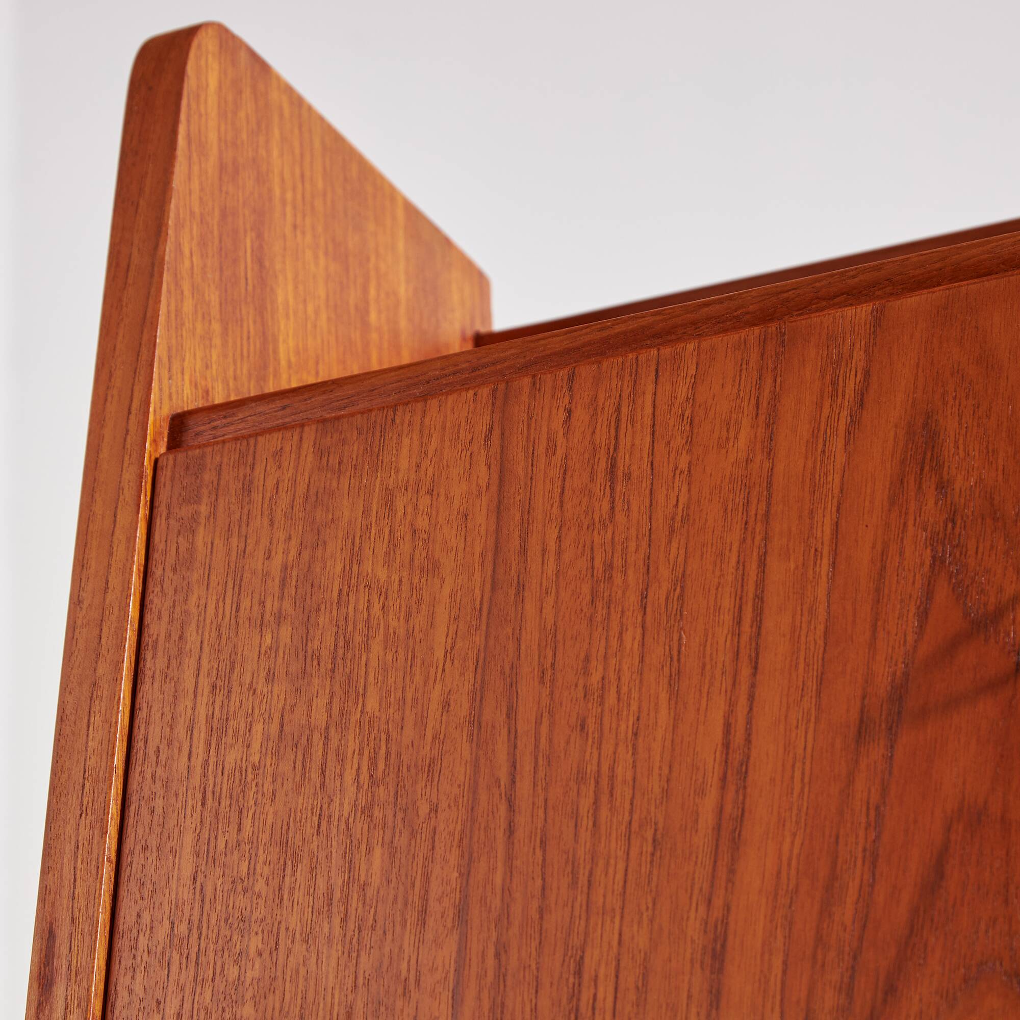 Restored teak bureau desk