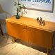 Vintage Scandinavian buffet in golden oak "Thyra"