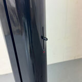 Italian iconic black Artemide Megaron uplighter floor lamp 1980s