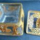 Baccarat and gilded bronze crystal box, Ancient women and lions, CHARLES X