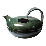 Glazed stoneware jug/pourer/watering can, vintage La Borne craftsmanship.