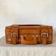 Vintage imitation leather suitcase