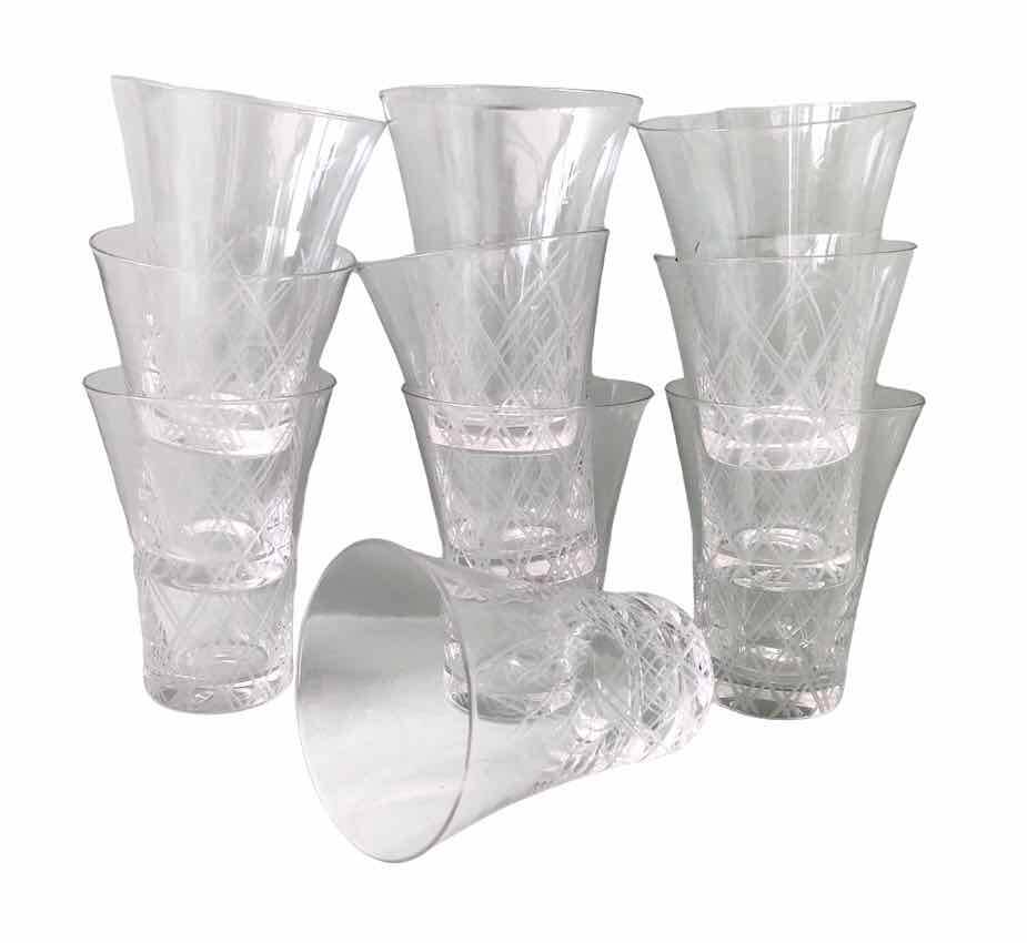 10 old alcohol goblets