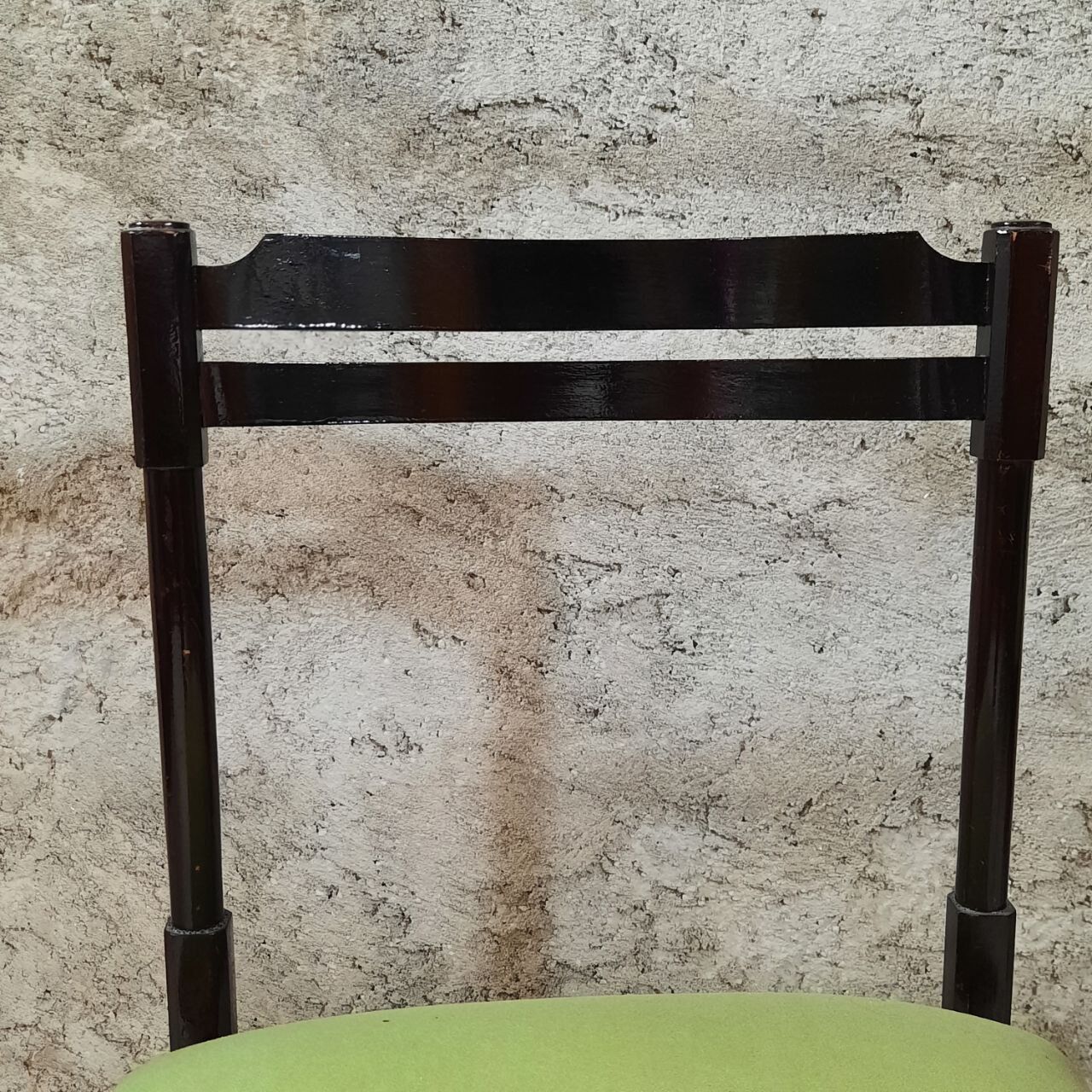 Six 50's chairs - varnished wood