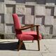Armchair from the 1960s, Polish People's Republic, after complete renovation, wool.