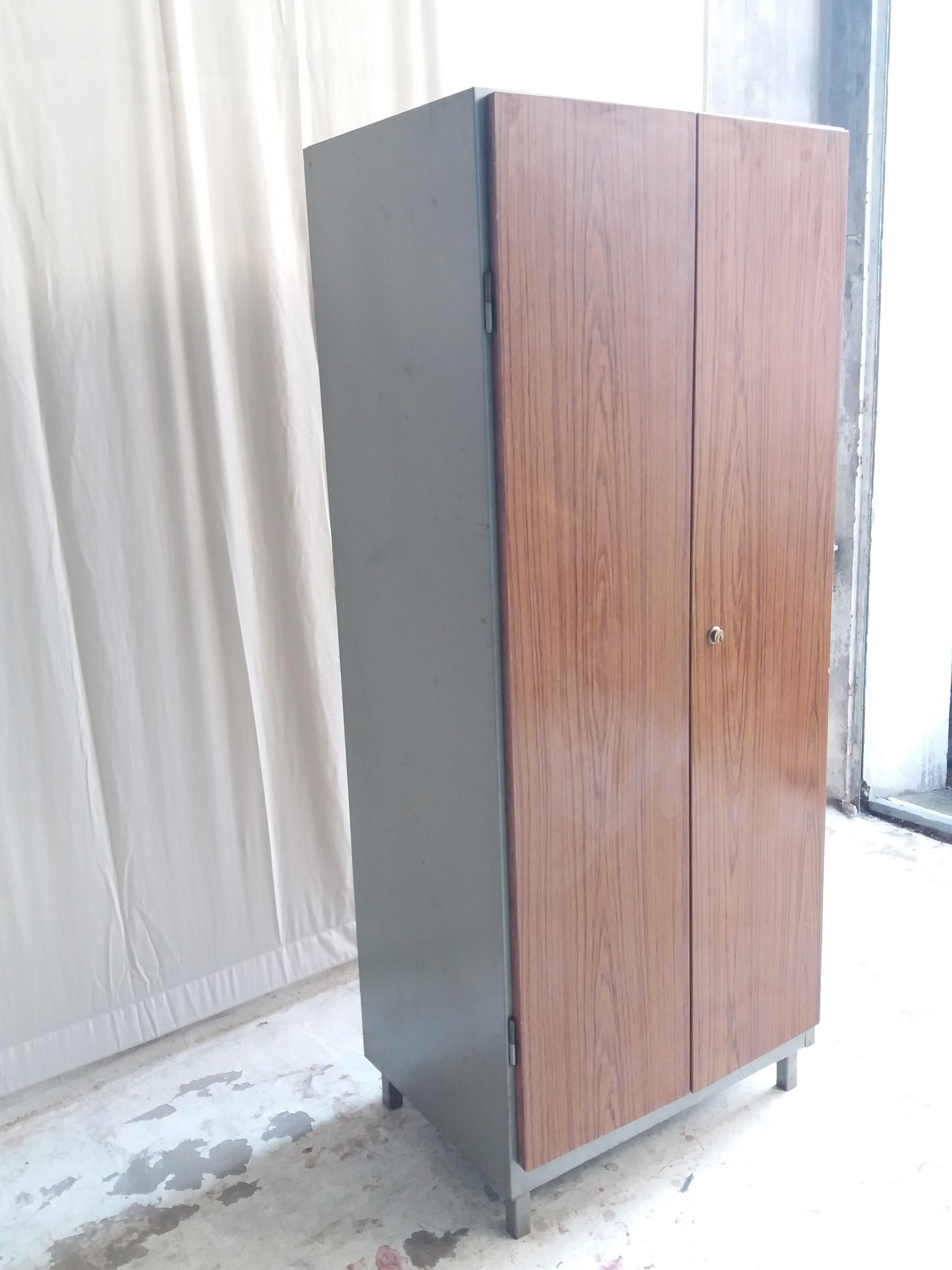 Vintage 2-door metal cabinet