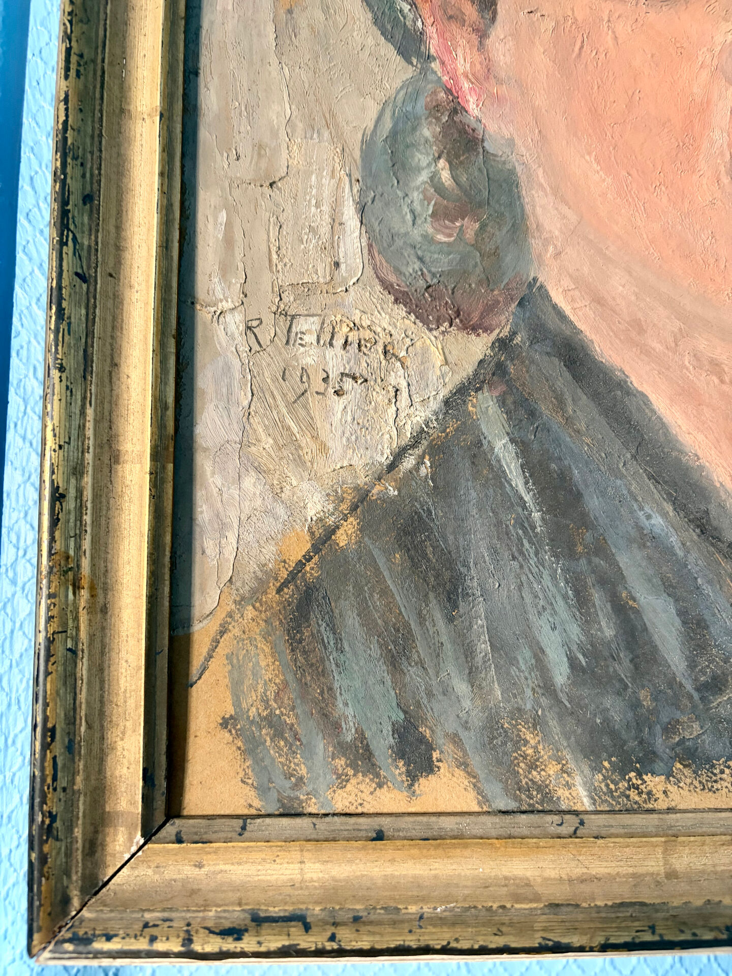 Oil on cardboard Portrait of Suzanne 1935