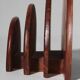 Art Deco Burl Wood Letter Holder