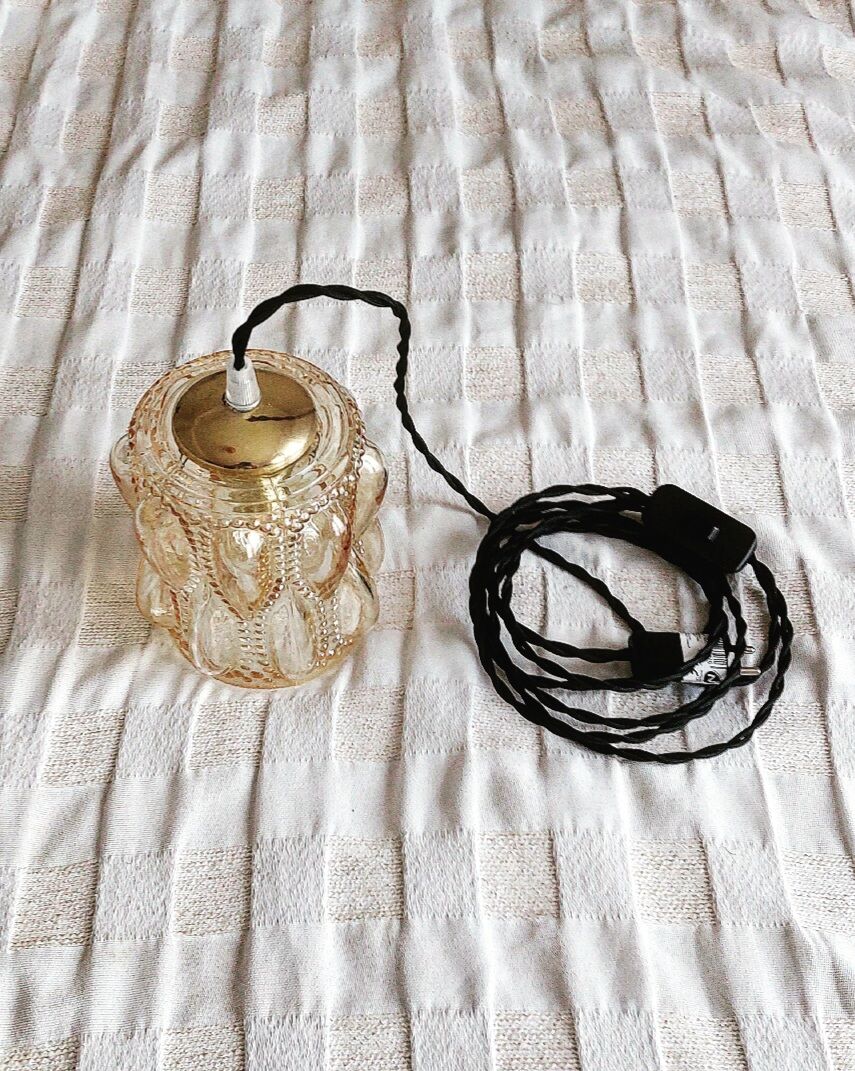 Amber vintage lamp