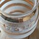 Art Deco glass vase gilded glassware Fains