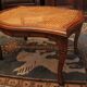 Seating stool styling colonial style solid wood sitting canne late 19th