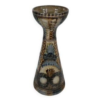 Vase en Grès de Sel, signé J-C. Courjault pour Keraluc Quimper - 1960