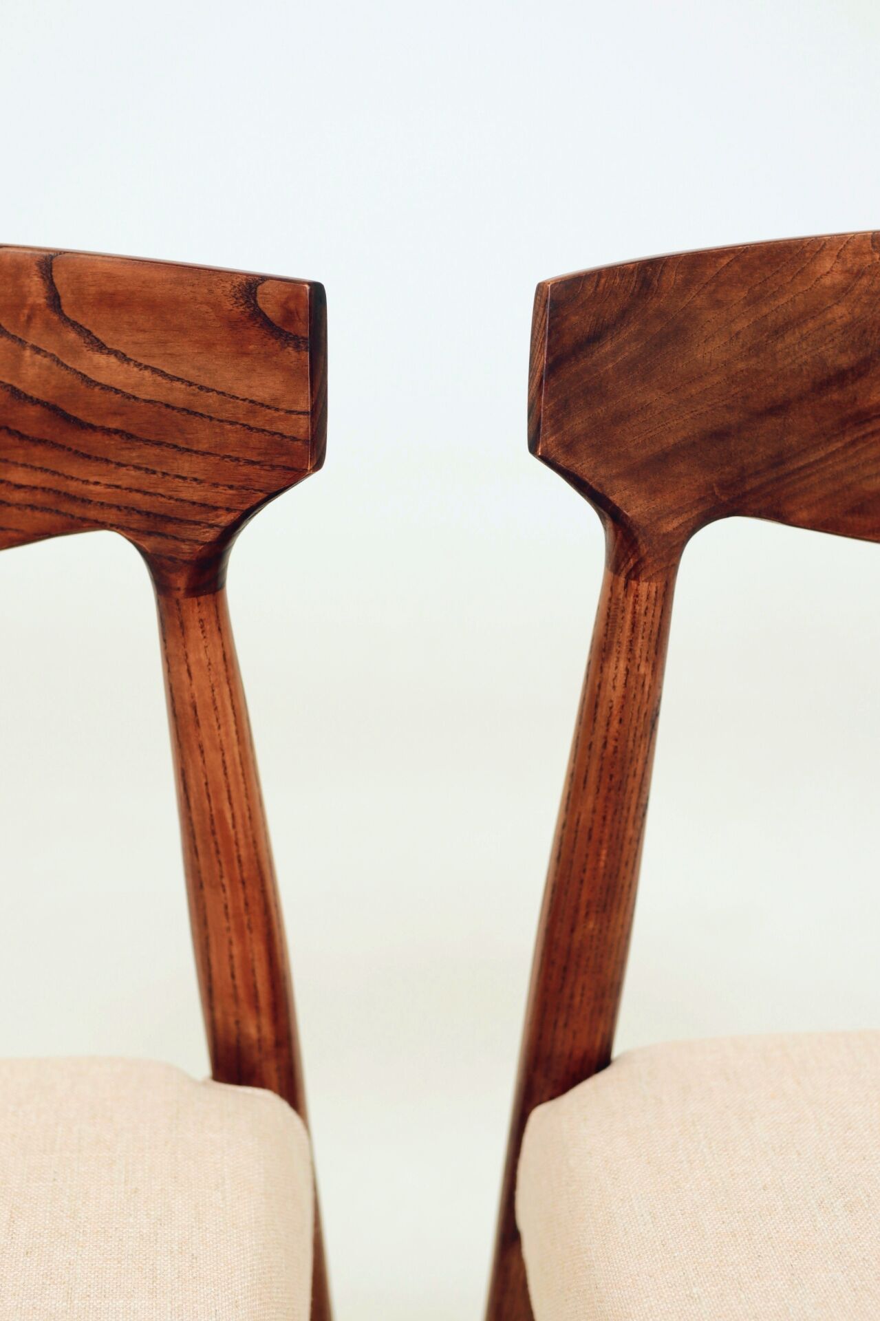 Modern Dining Chairs Japandi & Mid Century style | Solid Wood Ash 