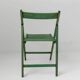 Chaise pliante vintage en bois des années 1970, par Realpina Italie, finition verte