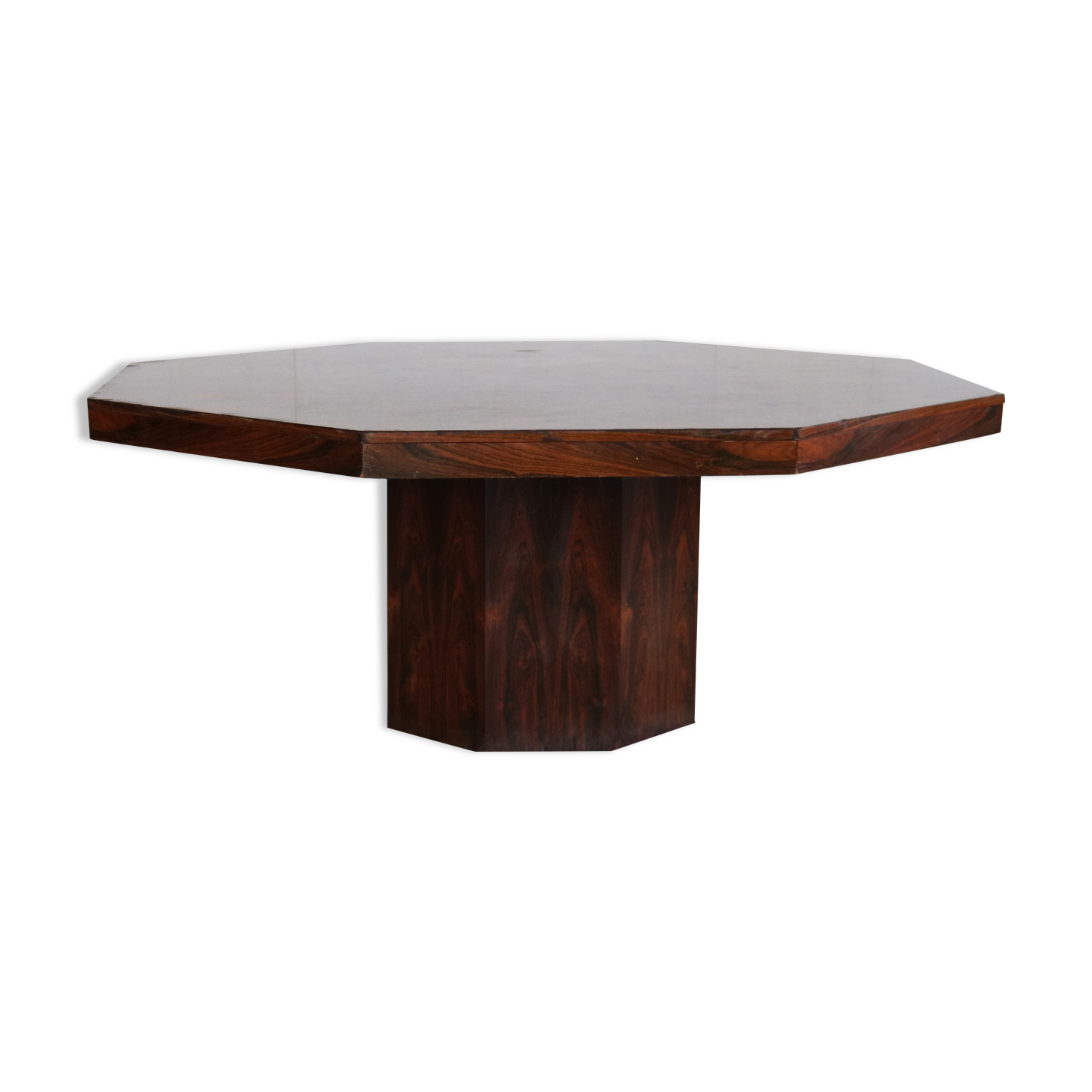 Octagonal dining ore conference table with drawers
