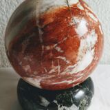 Paper press ball and marble ashtray
