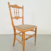Vintage Chiavari Spool Chair, Italy, 1950s