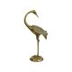 Statue de héron grue en cuivre sculpture laiton vintage 42cm