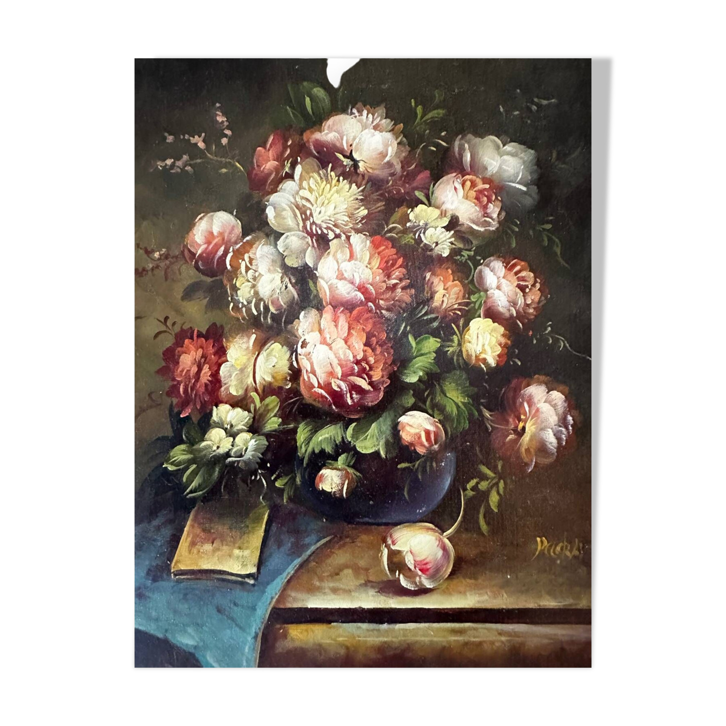 Still life - oil painting on wood