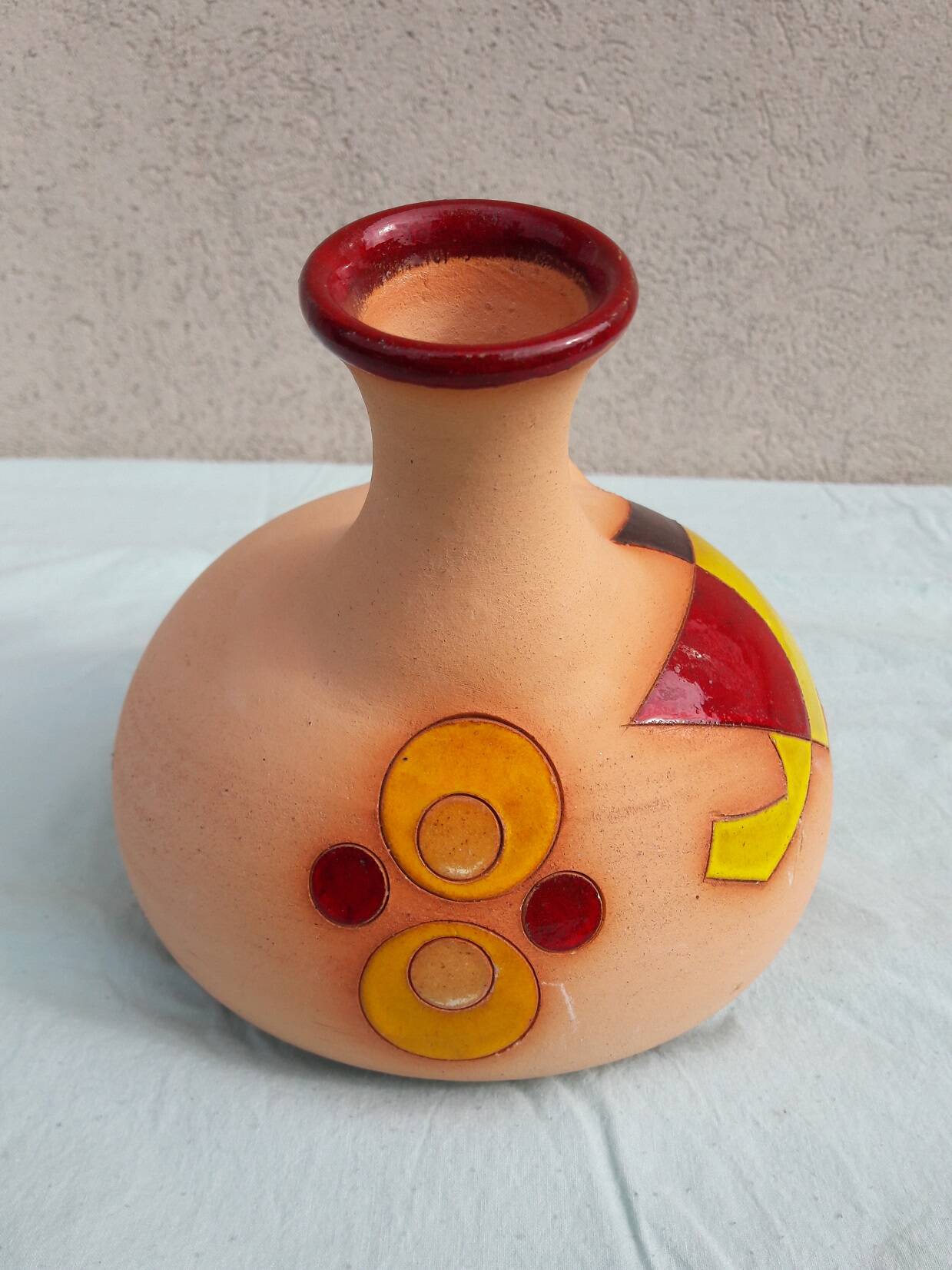 Terracotta vase