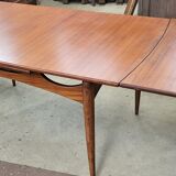 Scandinavian extendable teak table