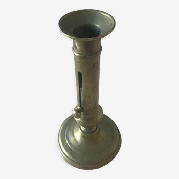 Brass dust candle holder