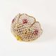 Gilt brass and crystal glass 'basket' wall light by Palwa, Germany 1960s